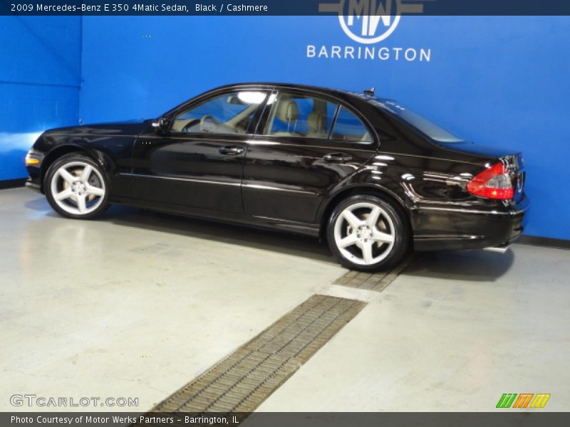 Black / Cashmere 2009 Mercedes-Benz E 350 4Matic Sedan