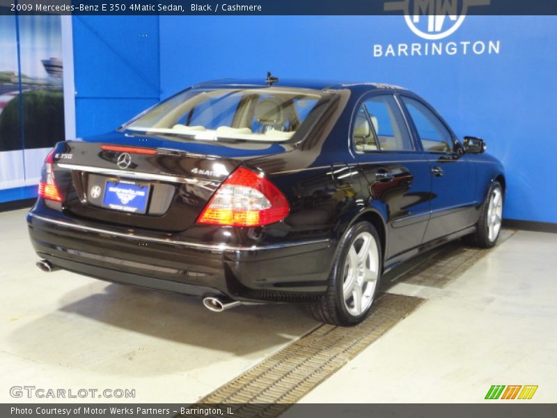 Black / Cashmere 2009 Mercedes-Benz E 350 4Matic Sedan