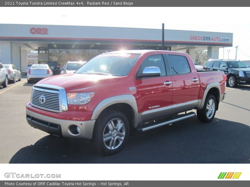 Radiant Red / Sand Beige 2011 Toyota Tundra Limited CrewMax 4x4