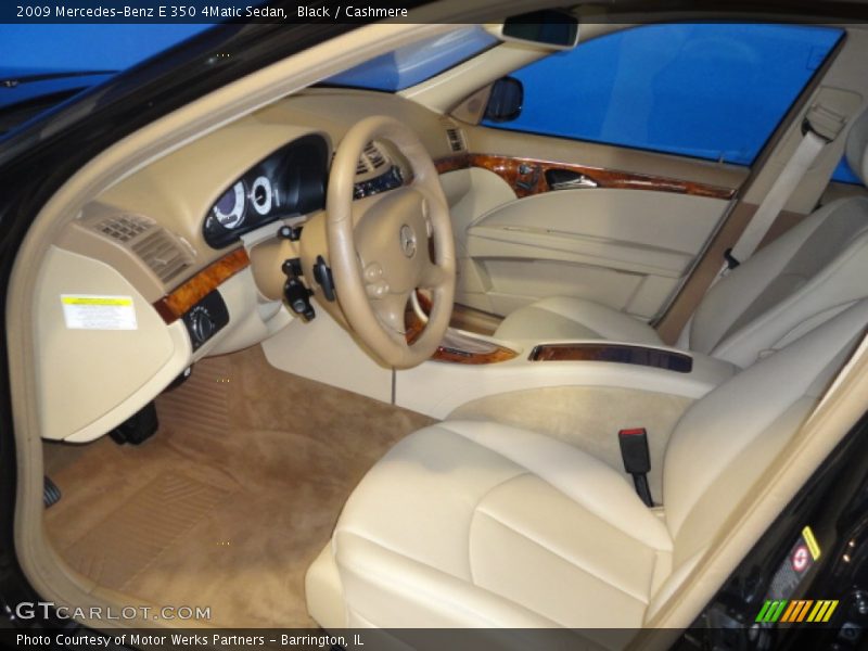 Black / Cashmere 2009 Mercedes-Benz E 350 4Matic Sedan