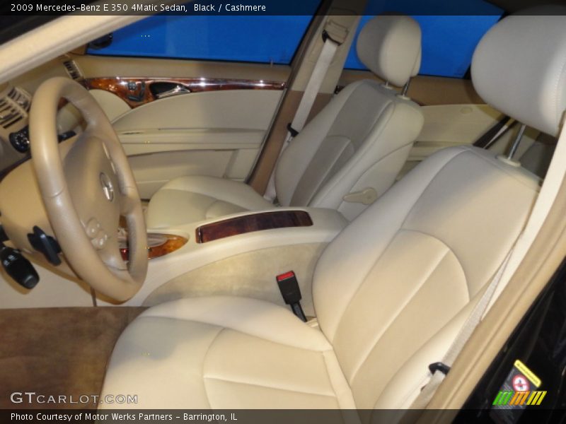 Black / Cashmere 2009 Mercedes-Benz E 350 4Matic Sedan