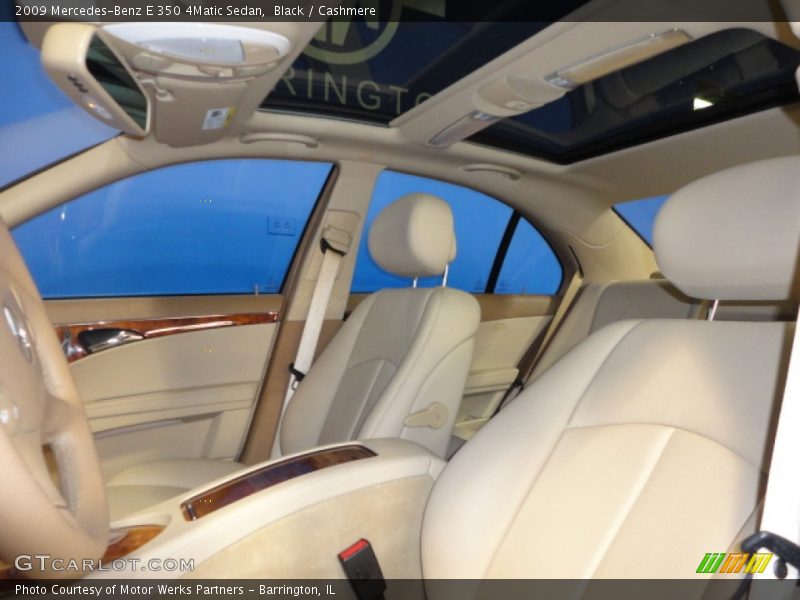 Black / Cashmere 2009 Mercedes-Benz E 350 4Matic Sedan