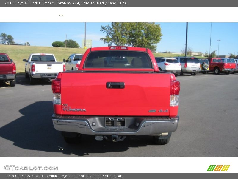 Radiant Red / Sand Beige 2011 Toyota Tundra Limited CrewMax 4x4