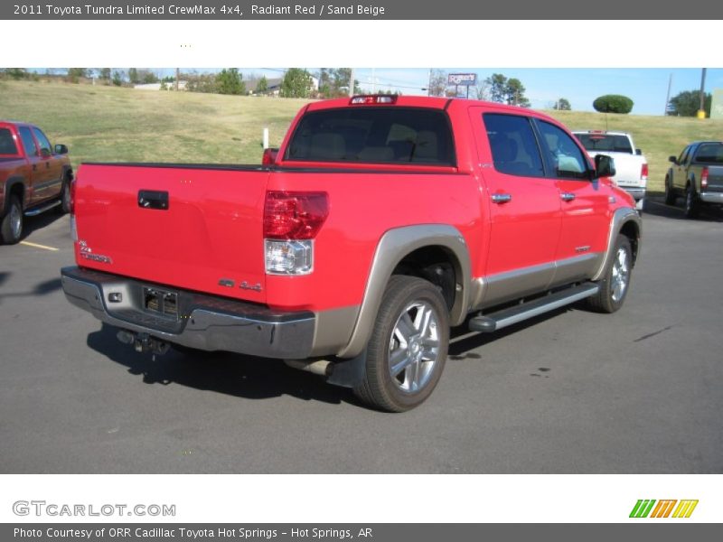 Radiant Red / Sand Beige 2011 Toyota Tundra Limited CrewMax 4x4