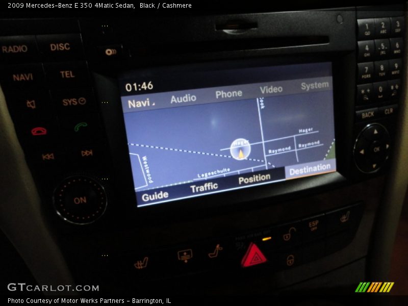 Black / Cashmere 2009 Mercedes-Benz E 350 4Matic Sedan