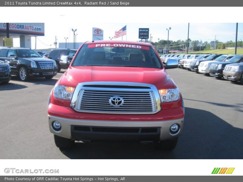 Radiant Red / Sand Beige 2011 Toyota Tundra Limited CrewMax 4x4