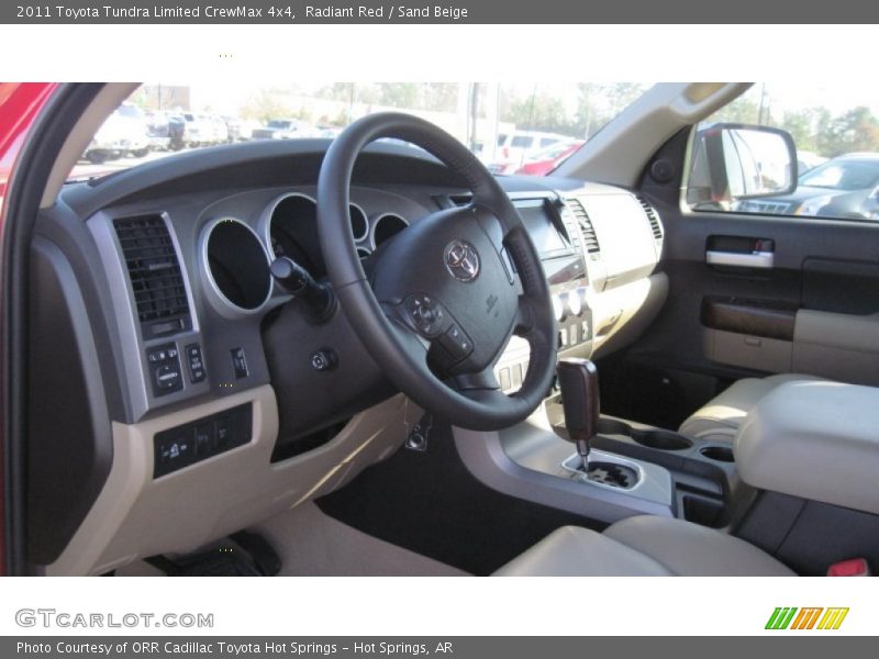Radiant Red / Sand Beige 2011 Toyota Tundra Limited CrewMax 4x4