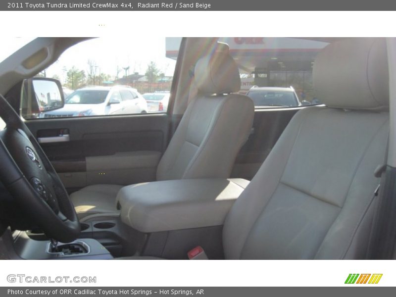Radiant Red / Sand Beige 2011 Toyota Tundra Limited CrewMax 4x4