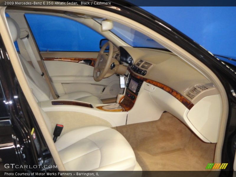 Black / Cashmere 2009 Mercedes-Benz E 350 4Matic Sedan