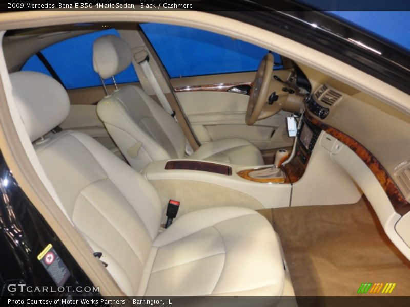 Black / Cashmere 2009 Mercedes-Benz E 350 4Matic Sedan