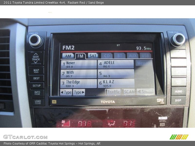 Radiant Red / Sand Beige 2011 Toyota Tundra Limited CrewMax 4x4