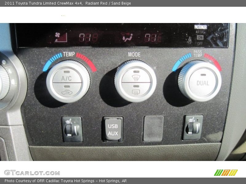 Radiant Red / Sand Beige 2011 Toyota Tundra Limited CrewMax 4x4