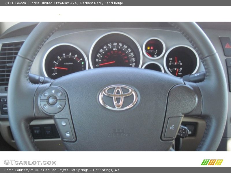 Radiant Red / Sand Beige 2011 Toyota Tundra Limited CrewMax 4x4