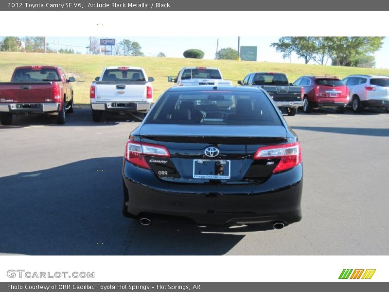 Attitude Black Metallic / Black 2012 Toyota Camry SE V6