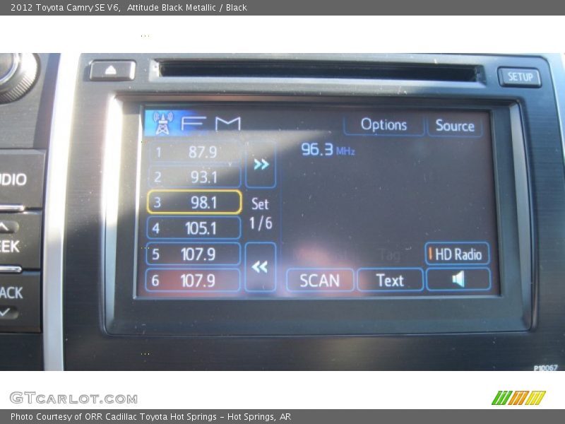 Attitude Black Metallic / Black 2012 Toyota Camry SE V6