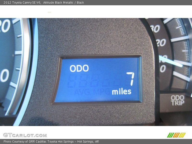 Attitude Black Metallic / Black 2012 Toyota Camry SE V6