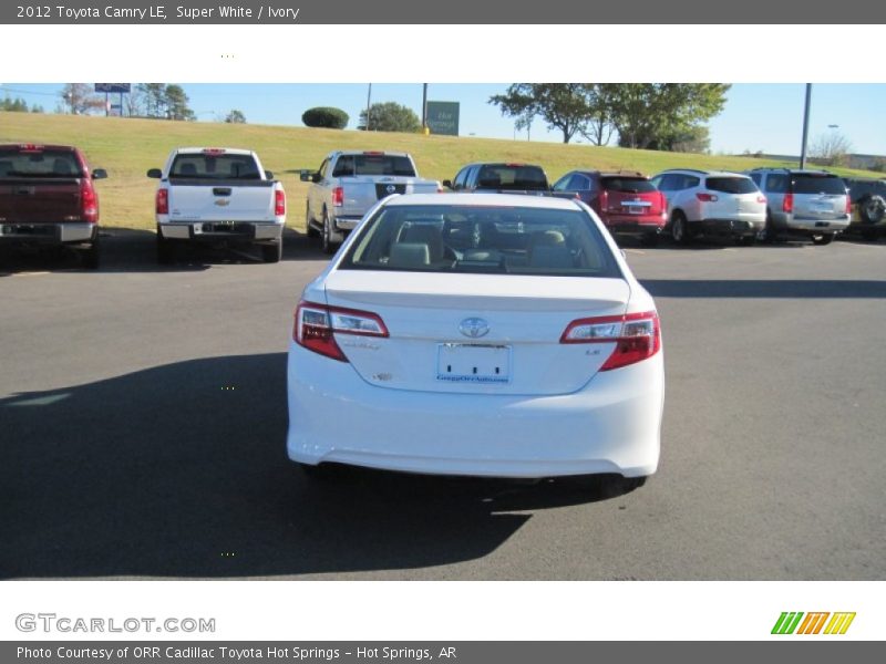 Super White / Ivory 2012 Toyota Camry LE