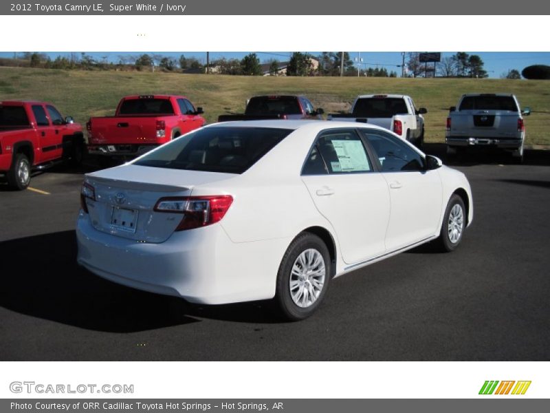 Super White / Ivory 2012 Toyota Camry LE