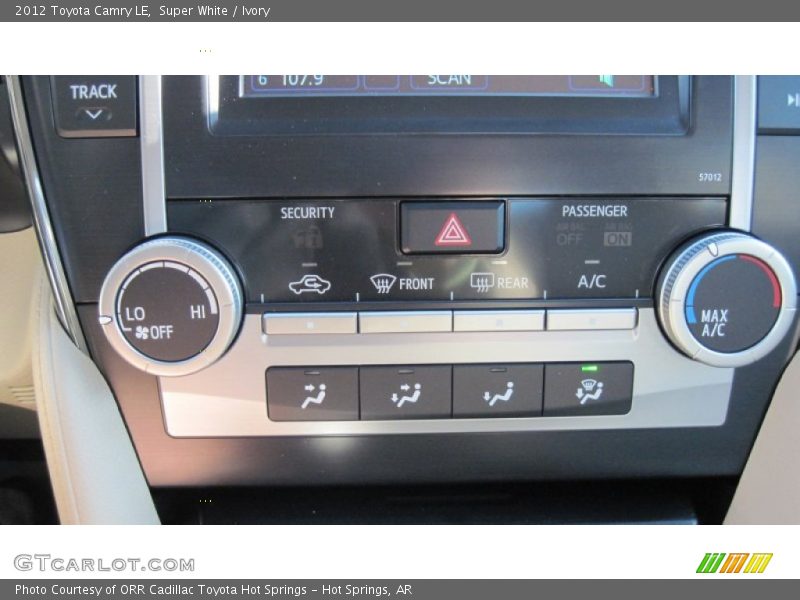 Super White / Ivory 2012 Toyota Camry LE