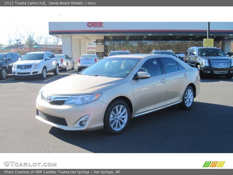 Sandy Beach Metallic / Ivory 2012 Toyota Camry XLE