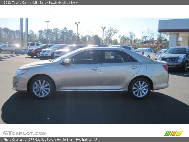 Sandy Beach Metallic / Ivory 2012 Toyota Camry XLE