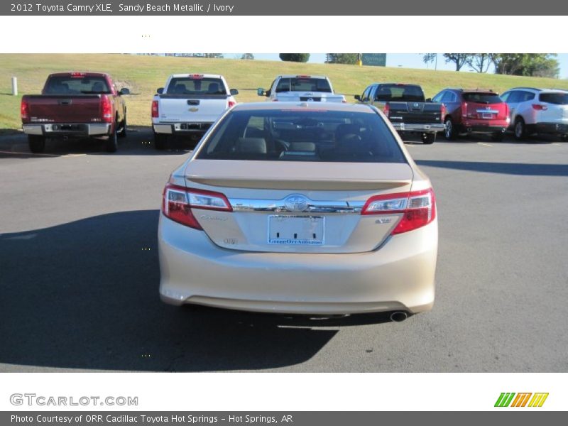 Sandy Beach Metallic / Ivory 2012 Toyota Camry XLE