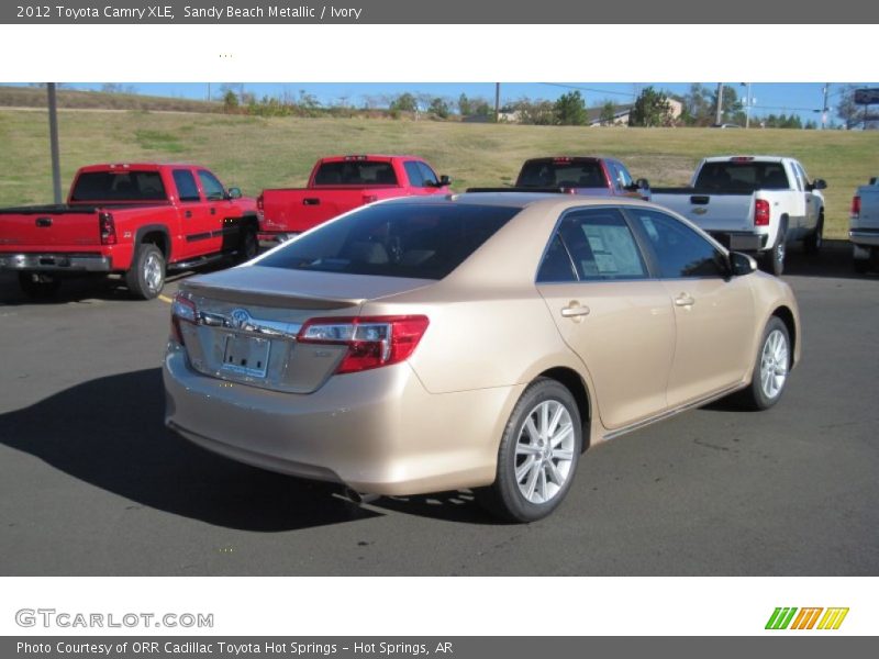 Sandy Beach Metallic / Ivory 2012 Toyota Camry XLE