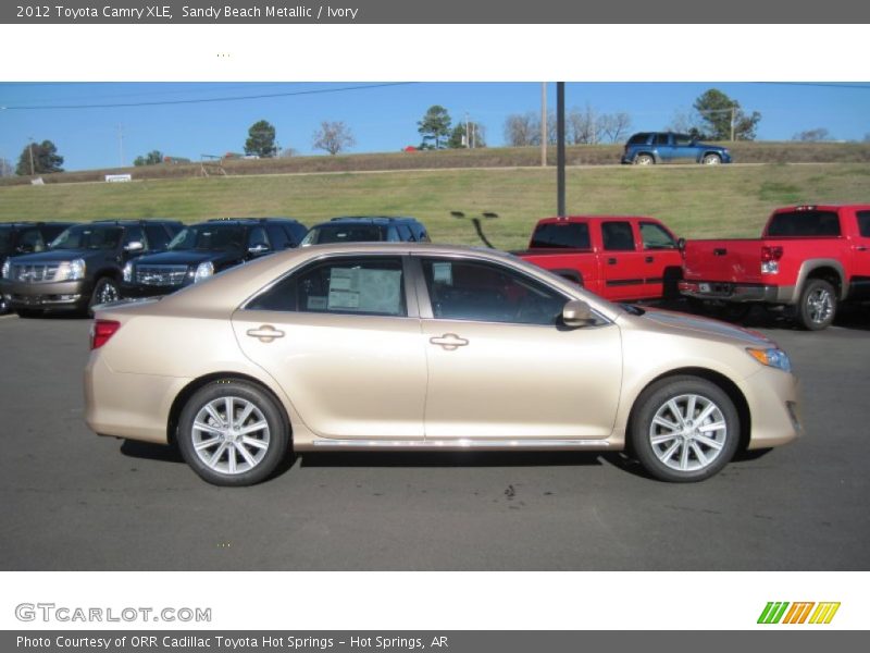 Sandy Beach Metallic / Ivory 2012 Toyota Camry XLE