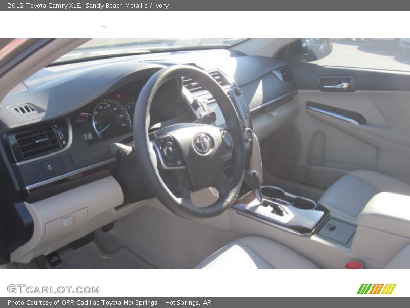 Sandy Beach Metallic / Ivory 2012 Toyota Camry XLE