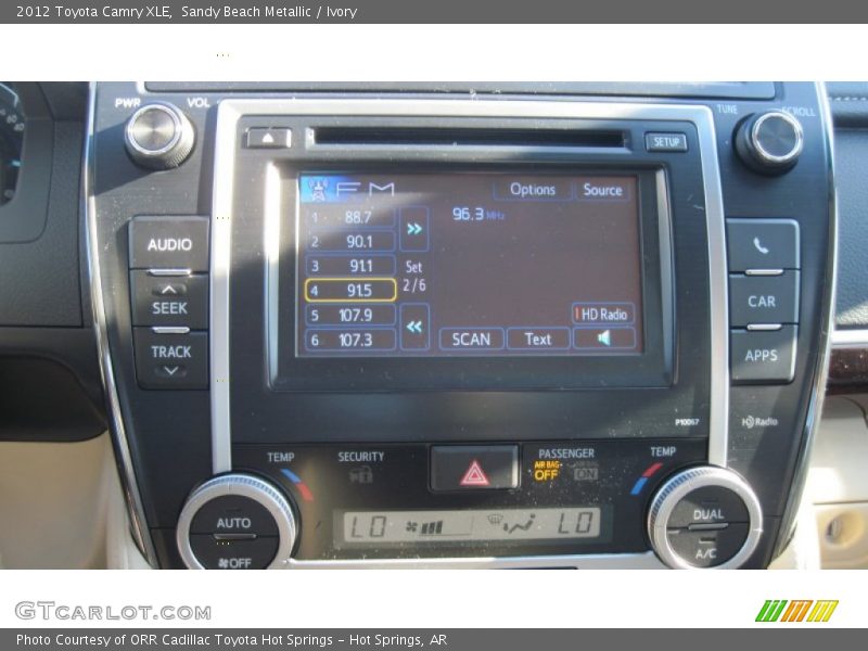 Sandy Beach Metallic / Ivory 2012 Toyota Camry XLE