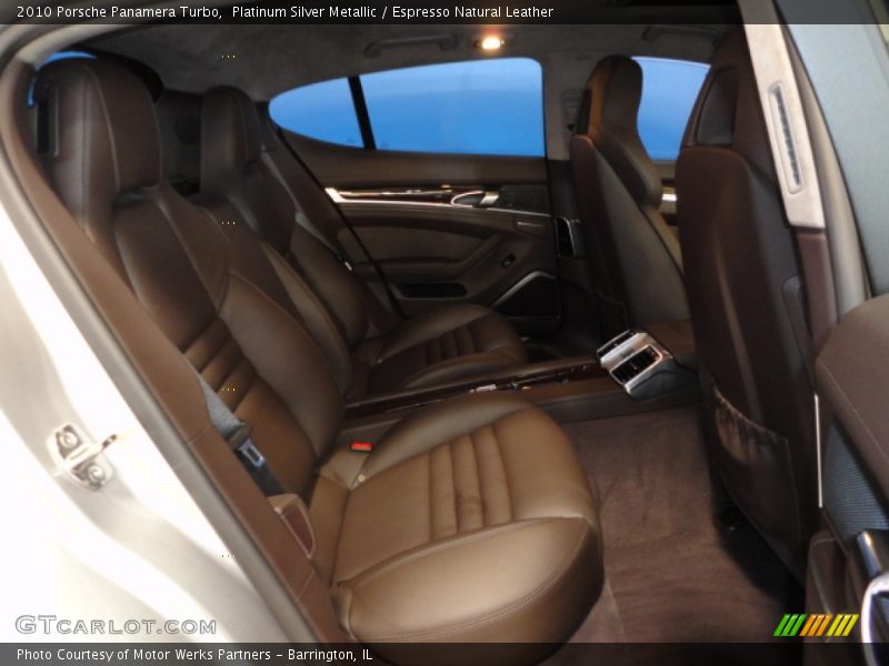 Platinum Silver Metallic / Espresso Natural Leather 2010 Porsche Panamera Turbo