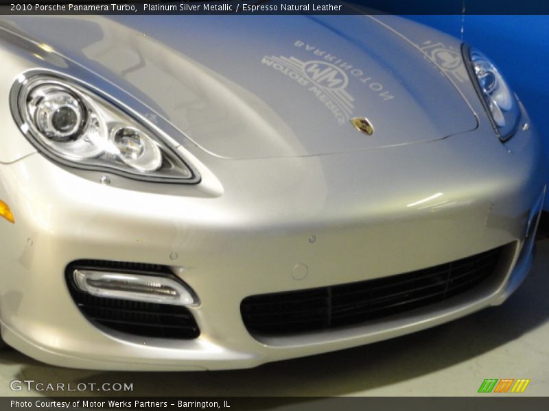 Platinum Silver Metallic / Espresso Natural Leather 2010 Porsche Panamera Turbo