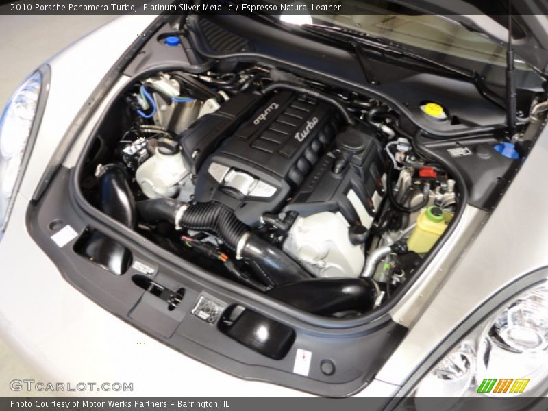 Platinum Silver Metallic / Espresso Natural Leather 2010 Porsche Panamera Turbo