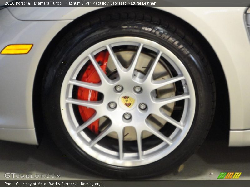 Platinum Silver Metallic / Espresso Natural Leather 2010 Porsche Panamera Turbo