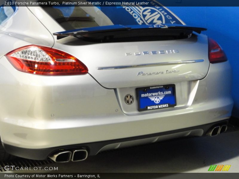 Platinum Silver Metallic / Espresso Natural Leather 2010 Porsche Panamera Turbo