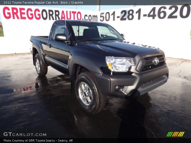 Black / Graphite 2012 Toyota Tacoma Regular Cab 4x4