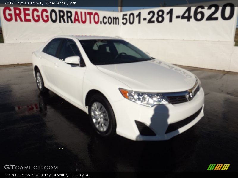 Super White / Ash 2012 Toyota Camry L