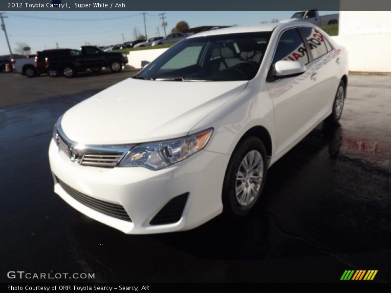 Super White / Ash 2012 Toyota Camry L