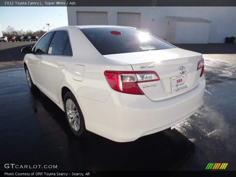 Super White / Ash 2012 Toyota Camry L
