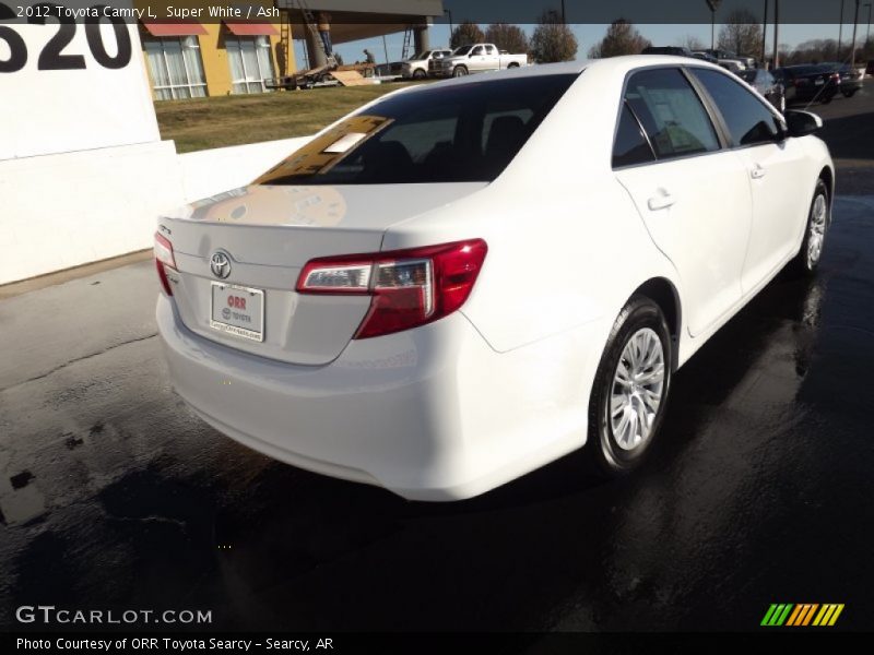 Super White / Ash 2012 Toyota Camry L