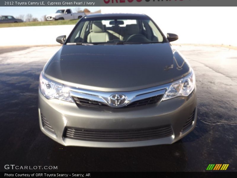 Cypress Green Pearl / Ivory 2012 Toyota Camry LE
