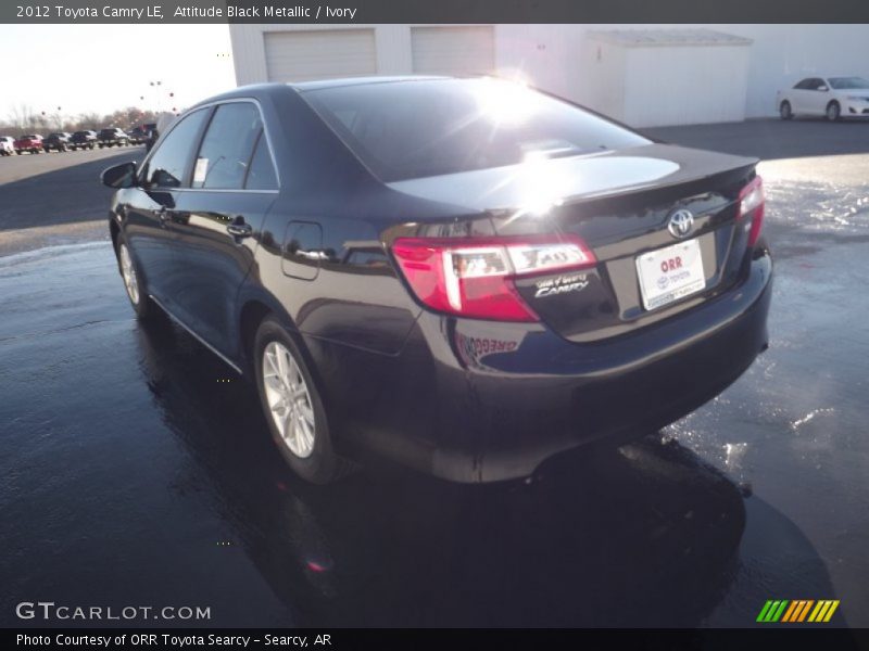 Attitude Black Metallic / Ivory 2012 Toyota Camry LE