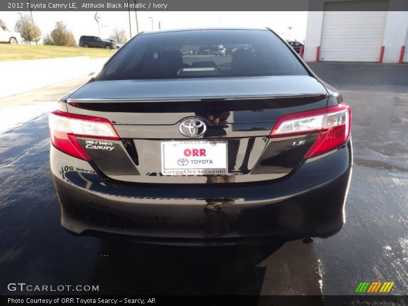 Attitude Black Metallic / Ivory 2012 Toyota Camry LE