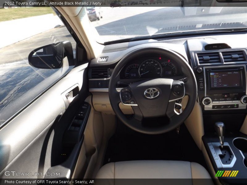 Attitude Black Metallic / Ivory 2012 Toyota Camry LE