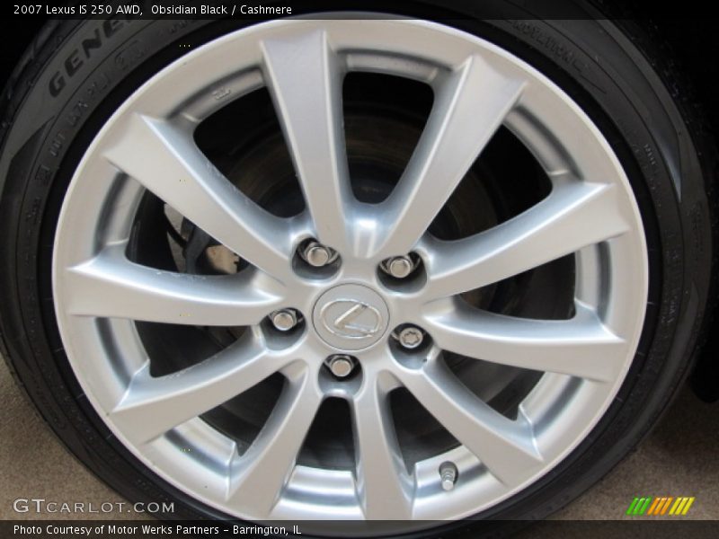 Obsidian Black / Cashmere 2007 Lexus IS 250 AWD