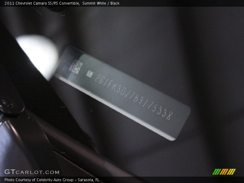Summit White / Black 2011 Chevrolet Camaro SS/RS Convertible