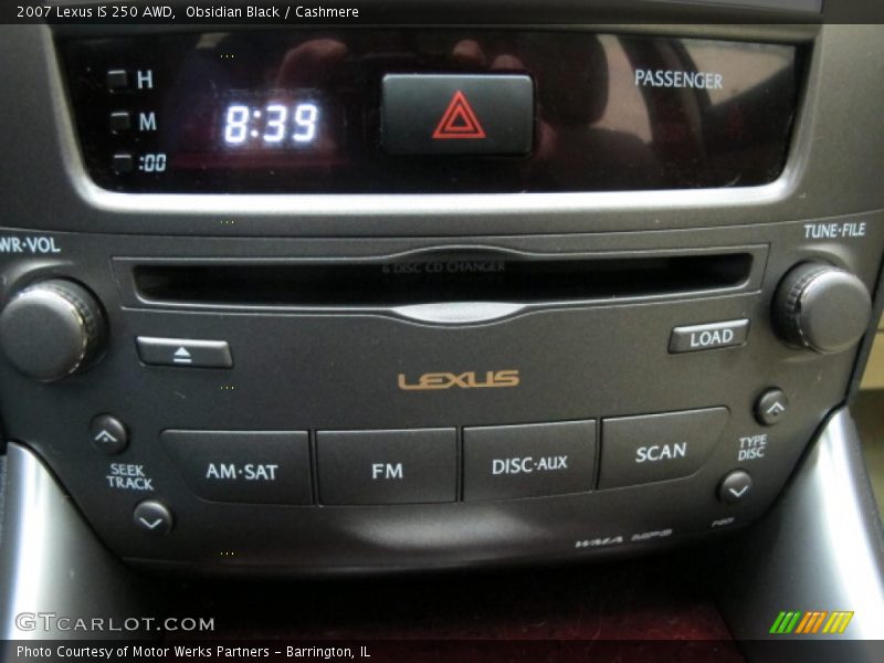 Obsidian Black / Cashmere 2007 Lexus IS 250 AWD