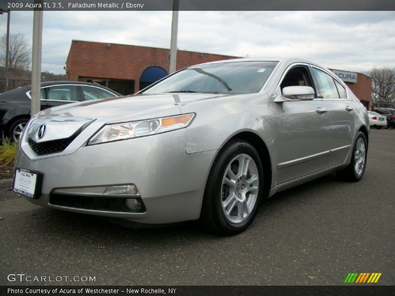 Palladium Metallic / Ebony 2009 Acura TL 3.5