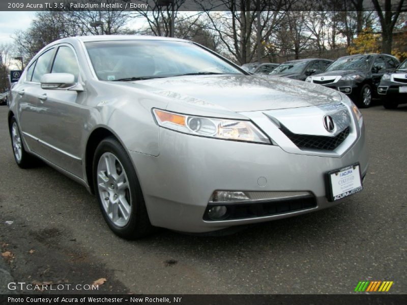 Palladium Metallic / Ebony 2009 Acura TL 3.5