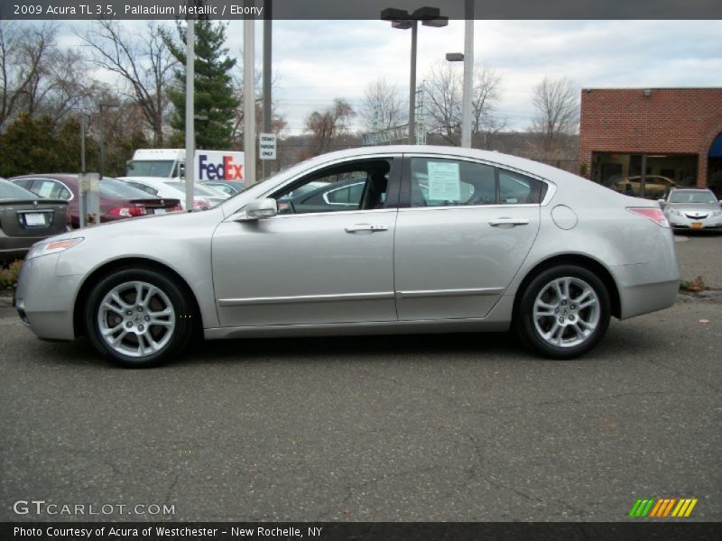 Palladium Metallic / Ebony 2009 Acura TL 3.5